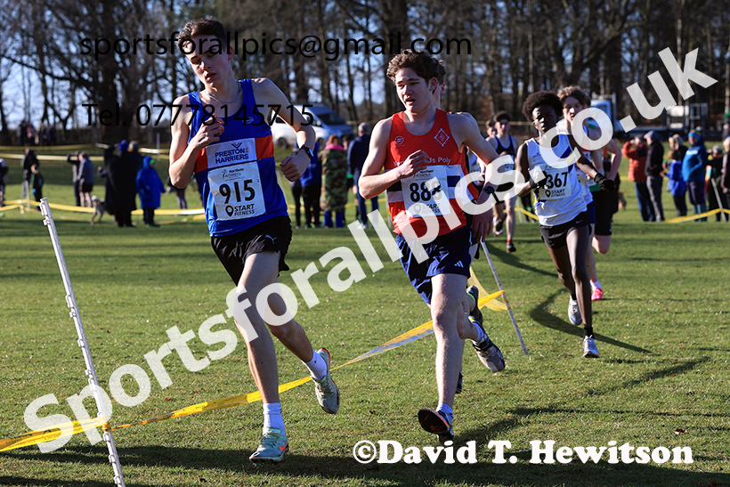 Mens under-17s 2025 Northern Cross Country Champs, Tatton Park, Knutsford, Cheshire. Photo: David T. Hewitson/Sports for All Pics